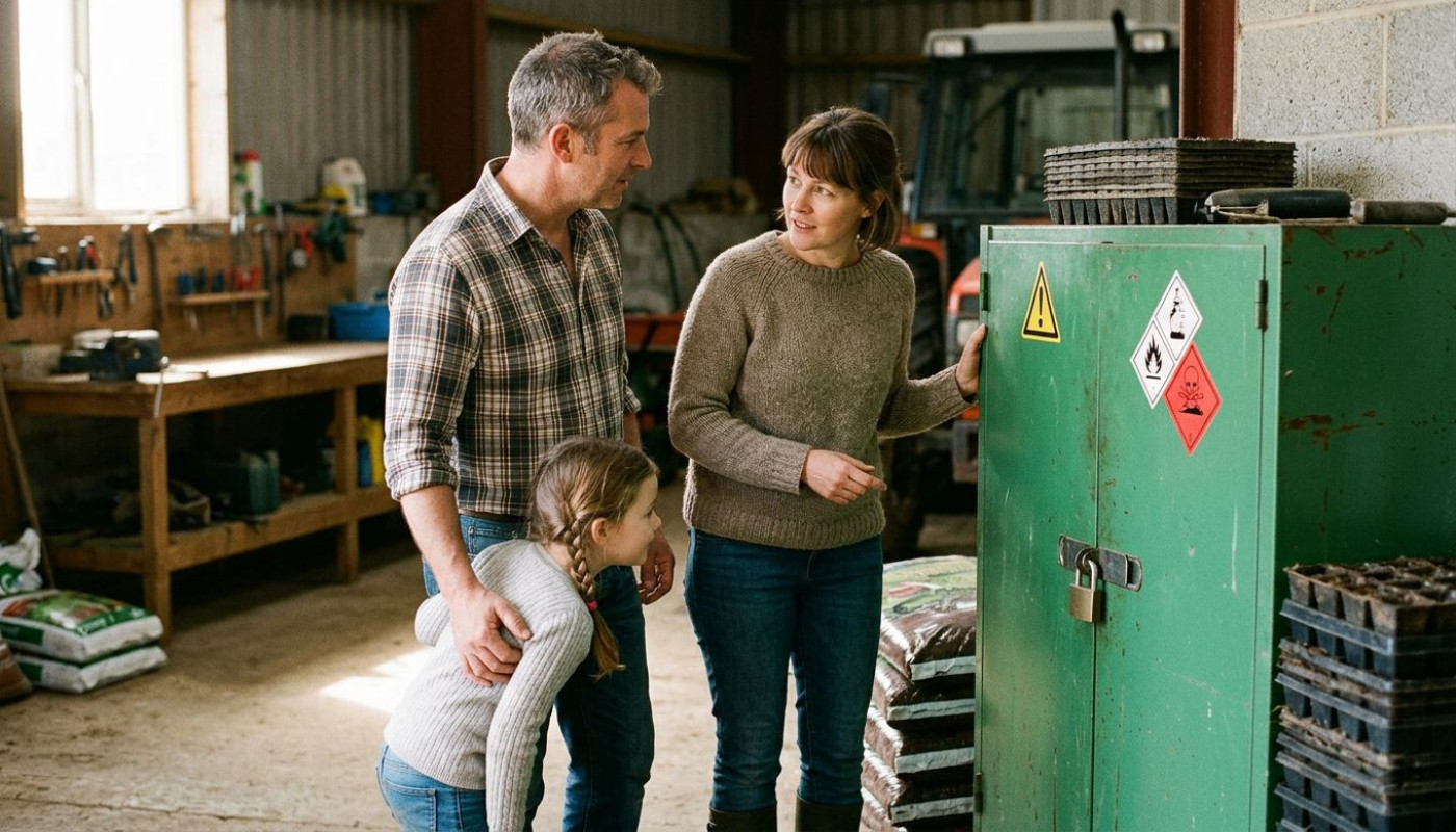 Prévenez les accidents agricoles grâce à une armoire phytosanitaire pensée pour toute la famille